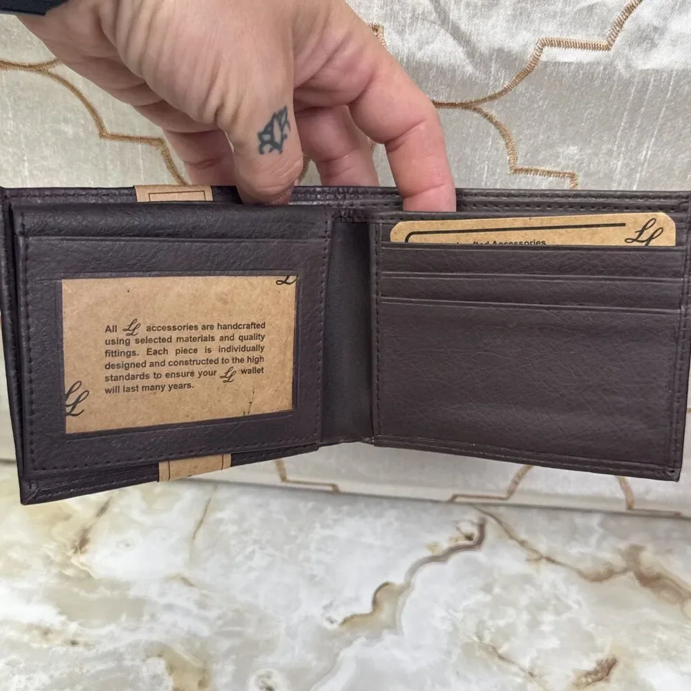 NWT - Brown Bi-Fold Wallet by LL Leather